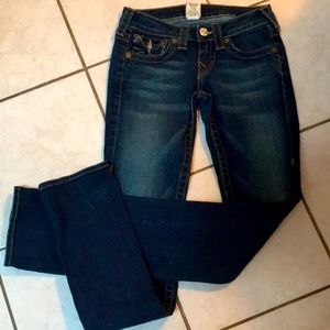 TRUE RELIGION “Billy” Straight/ Skinny Jeans 25 34